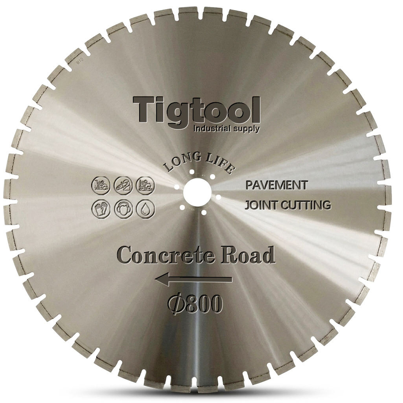 32"800mm Road Cutting Blade Cured Concrete Reinforced Laser Floor Saw Pavement Highway Long Life Expansion Contraction Joint