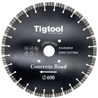 16"400mm Road Cutting Blade Cured Concrete Reinforced Laser Floor Saw Pavement Highway Long Life Expansion Contraction Joint