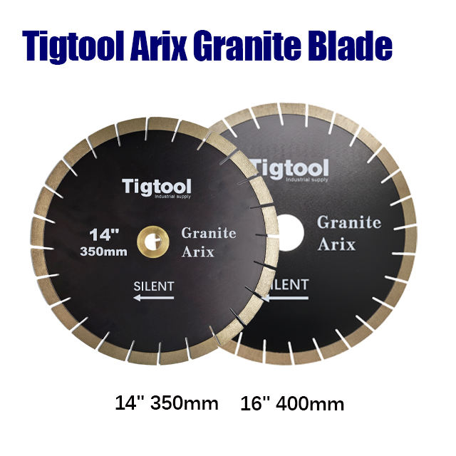 16" 400mm Granite Arix Silent Blade Height 20mm Wear-Resistant Arix Segments Wear Resistant High Sharpness Diamond Blade