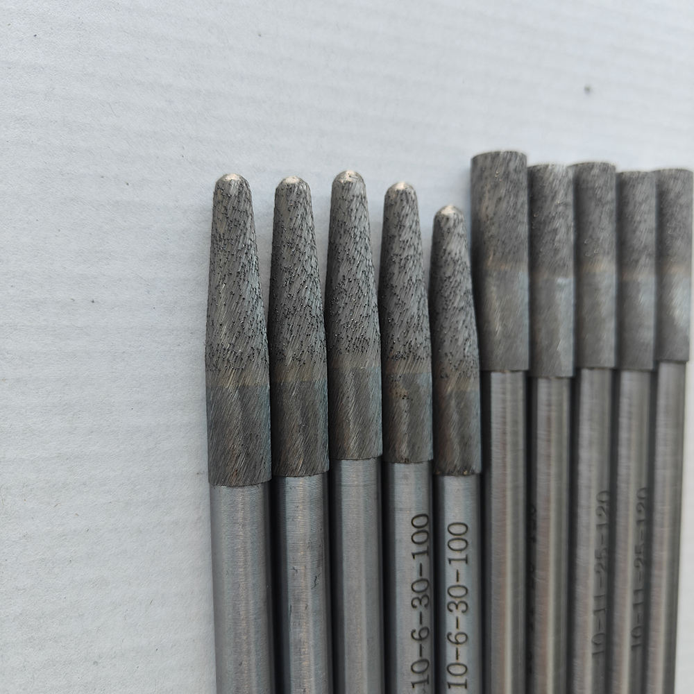 Sintered Diamond Finger Bit for CNC Stone Router 1/2 Gas Granite Long Life Wear Resistance Engraving Mill Tool
