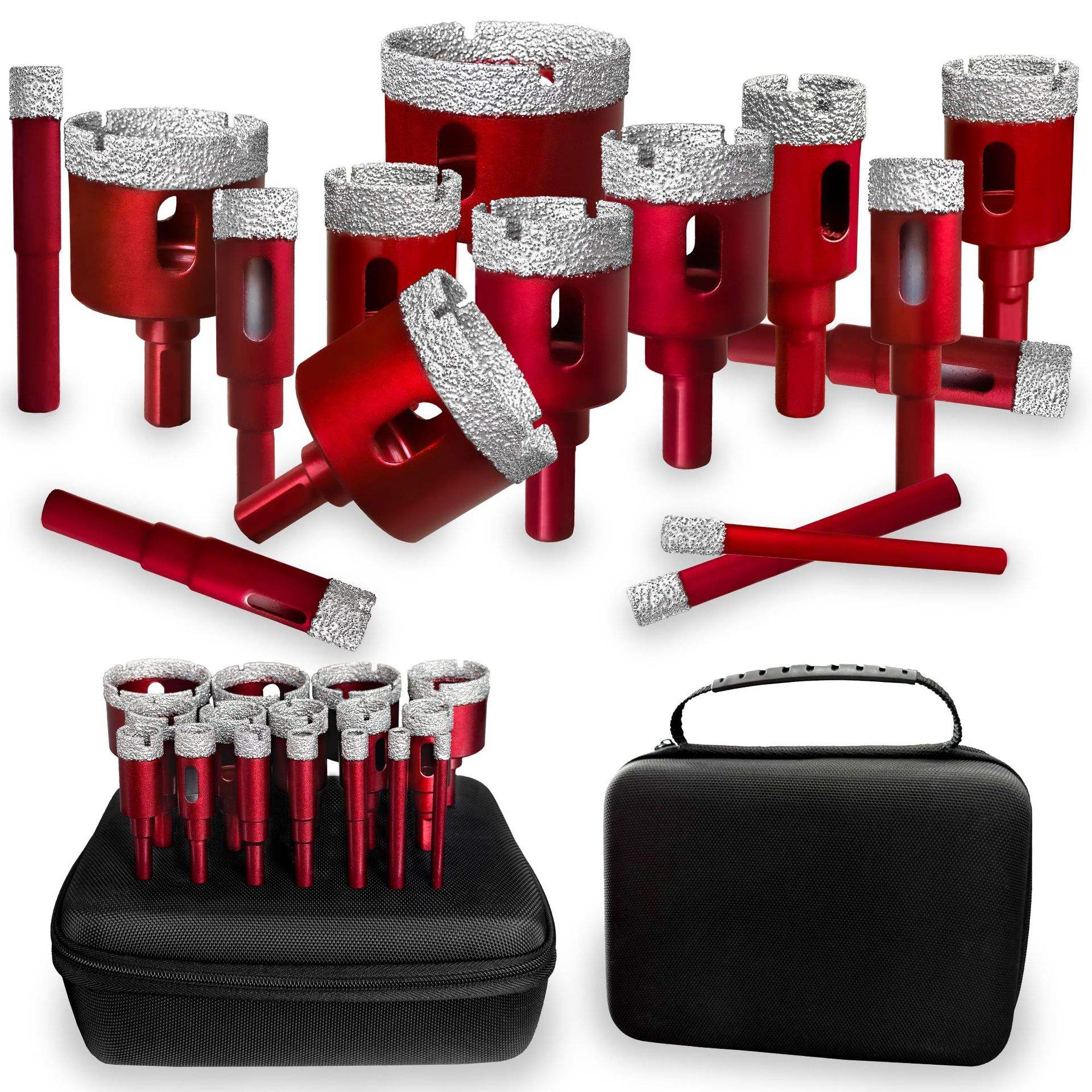 Vacuum Brazed Diamond Core Drill Bit Random Pattern for Concrete Masonry TigTool Ultra Sharp, Smooth, and Long Life