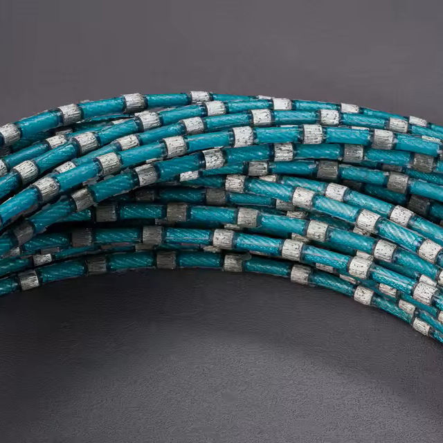 Plastic Diamond Wire Saw for Granite Marble Stone Slab Special-Shaped Decorative Cutting 6.3mm 7.3mm 8.2mm 8.8mm 9mm 10.5mm