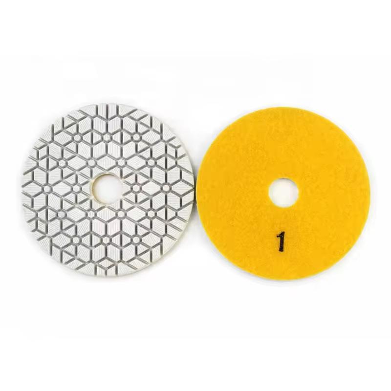 4" Dry Wet Polishing Pad for Dekton Quartzite Marble Granite Sharp Fast Efficient for Stone Floor Polish Machine Angle Grinder
