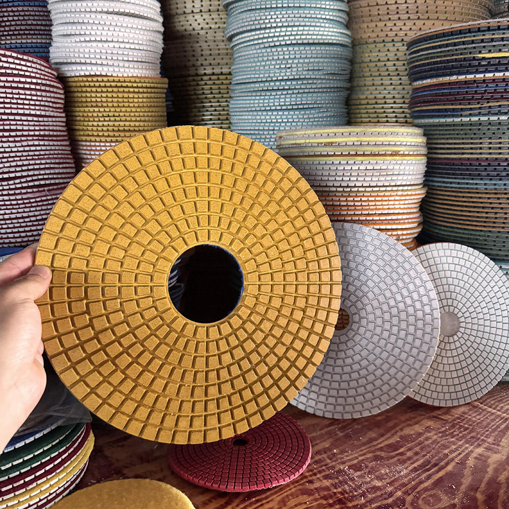 4" Wet Polishing Pad for Dekton Quartzite Marble Granite Sharp Fast Efficient for Stone Floor Polish Machine Angle Grinder