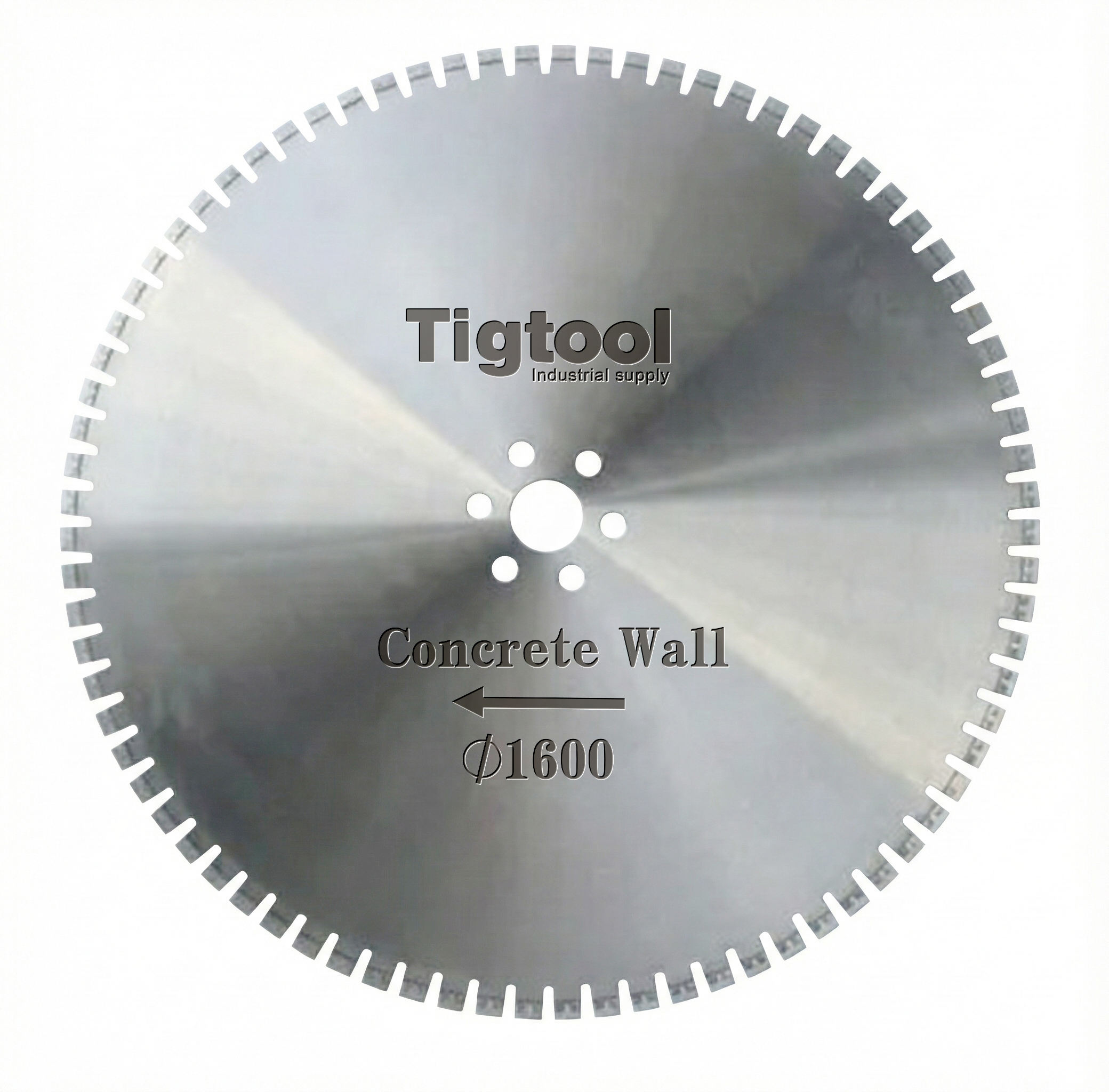 64"1600mm Concrete Cut Wall Saw Blade for Reinforced Demolition Tunnel Concrete Pipe Laser Welded Large Diameter Machine Blade