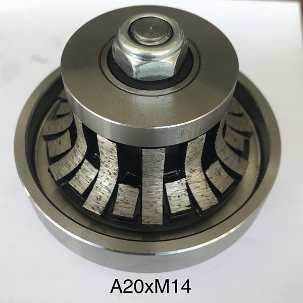  65-125mm Segmented Continuous for Marble Granite Quartz Edge Grinding Shaping Tool Diamond Router Bit Profile Wheel