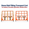 Heavy Duty 300kg for Dekton Porcelain Quartzite Marble Granite Slab Tilting Transport Cart Large Panel Handling Moving Equipment