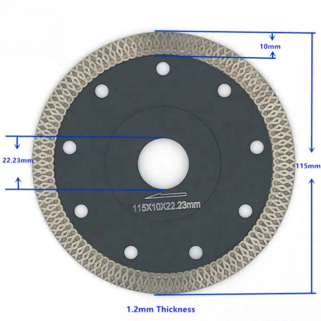 4.5 Inch 115mm Mesh X-Turbo Tile Saw Blade