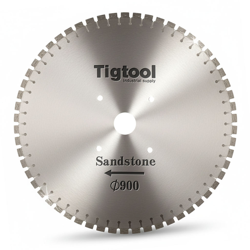36"900mm Sandstone Blade - Long Segment Teeth 40mm Quarry Stone Block Cutting Large Diamond Saw Blade