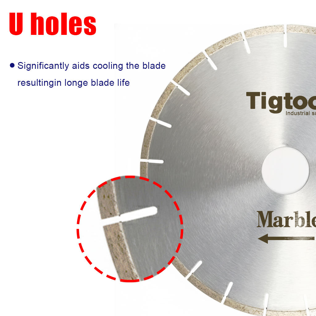 Durable Long-Life High Sharpness Segmented 20" 500mm Silent for Marble Tiles Slabs Diamond Cutting Saw Blade