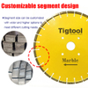 Decorative Curve Line Edge Shape Contour Cutting 18"450mm for Marble Diamond Profiling Blade