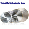 Customize for Horizontal Marble Edge Cutting Machine Tigtool OEM 24" 600mm Marble Horizontal Saw Blade