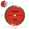 9" 230mm Diamond Saw Blade for Cantera Stone Carving Grinding Thickness 2.7mm Long Life Wear Resistant Angle Grinder Disc