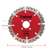 Long Life Wear Resistant Angle Grinder Disc 4.5"115mm for Volcanic Stone Carving Grinding Diamond Saw Blade