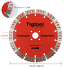 Long Life Wear Resistant Thickness2.8mm Angle Grinder Disc 188mm 180mm for Volcanic Stone Carving Grinding Diamond Saw Blade