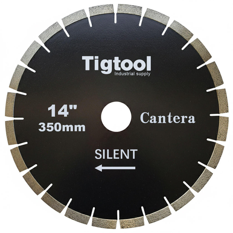 Stable Performance Low Chipping Wear Resistance 14" 350mm Silent for Cantera Stone Cutting Fast Cutting Diamond Saw Blade