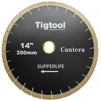 Extra Wear Resistance Heavy Duty Cutting Long Life Stable Performance 14" 350mm for Cantera Diamond Saw Blade