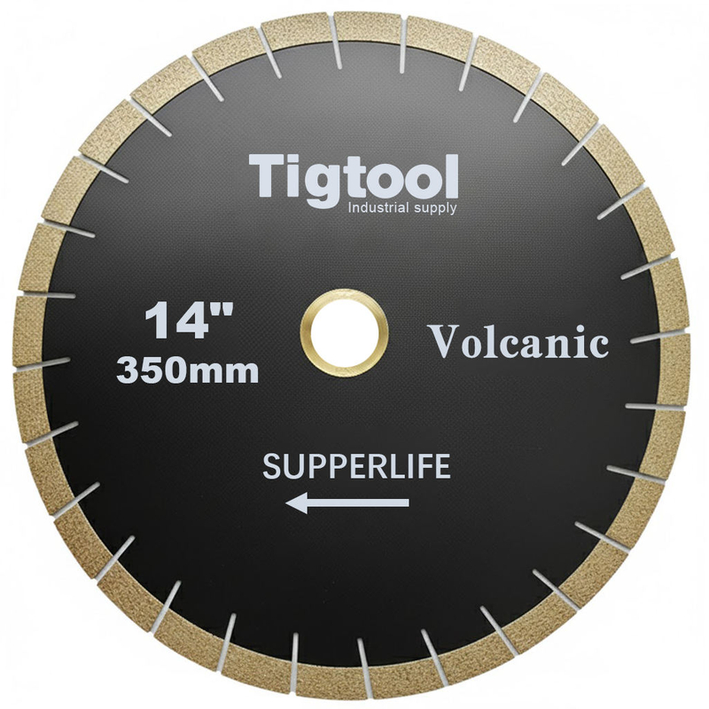 Long Life Stable Performance Wear Resistance Heavy Duty 14" 350mm for Volcanic Extra Cutting Diamond Saw Blade