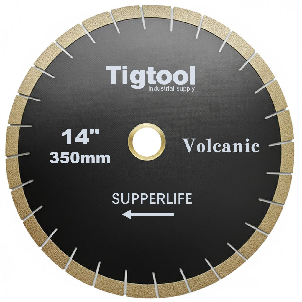 Long Life Stable Performance Wear Resistance Heavy Duty 14" 350mm for Volcanic Extra Cutting Diamond Saw Blade