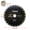 14" 350mm Silent Granite Cutting Saw Blade For Hard Stone Tiles Slabs Sharp & Wear-Resistant Segmented Long-Life