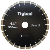 14" 350mm Diamond Saw Blade for Basalt Stone Cutting Fast Cutting Stable Performance Low Chipping Wear Resistance