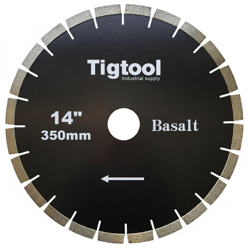 14" 350mm Diamond Saw Blade for Basalt Stone Cutting Fast Cutting Stable Performance Low Chipping Wear Resistance
