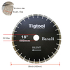 18"450mm Silent Diamond Saw Blade for Basalt Stone Cutting Fast Cutting Stable Performance Low Chipping Wear Resistance