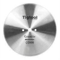 2000mm 80" Granite Cutting Blade Large Circular Saw Blade for Hard Stone Segmented Core for Granite Quarry & Block Cutting