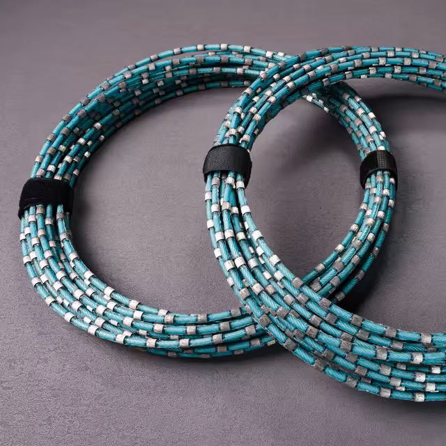 Plastic Diamond Wire Saw for Granite Marble Stone Slab Special-Shaped Decorative Cutting 6.3mm 7.3mm 8.2mm 8.8mm 9mm 10.5mm