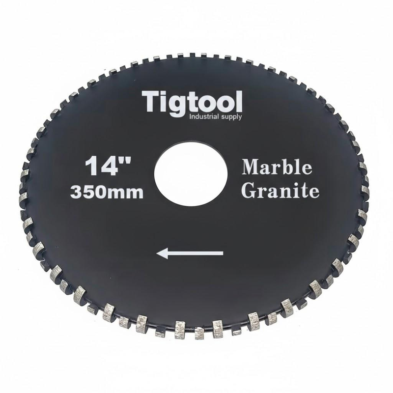 14" 350mm Diamond Segmented Profile Wheel for Granite Bullnose Round Edge for Stone Countertop Stair CNC Edge Forming Tool