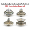 65-125mm Electroplated for Marble Granite Quartz Edge Grinding Shaping Hand Profile Wheel CNC Profiling Tools