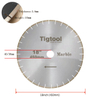 Durable Long-Life High Sharpness Segmented 18" 450mm for Marble Tiles Slabs Diamond Cutting Saw Blade