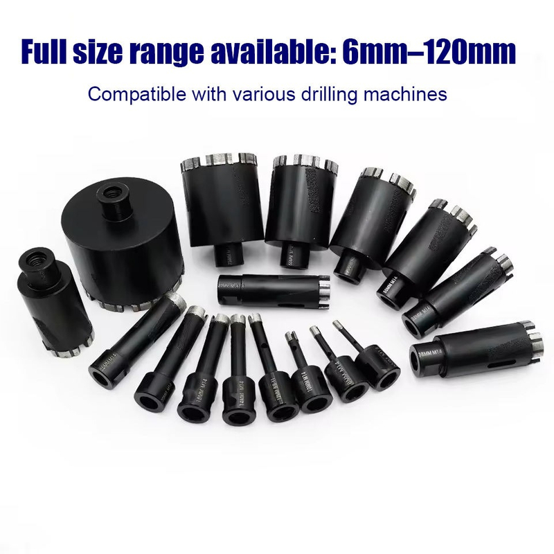 Dry Diamond Drill Bits for Porcelain,Sintered Stone,Tile,Marble,Granite,Quartz Tigtool Chip-Free Ultra Sharp Smooth Long Life