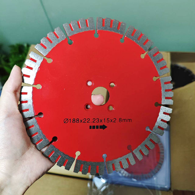 7.4" 188mm 180mm Diamond Saw Blade for Cantera Stone Carving Grinding Thickness2.7mm Long Life Wear Resistant Angle Grinder Disc