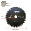 Fast Cutting Stable Performance Low Chipping Wear Resistance 16" 400mm for Volcanic Rock Stone Cutting Diamond Saw Blade