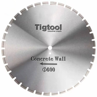 24"600mm Concrete Cut Wall Saw Blade for Reinforced Demolition Tunnel Concrete Pipe Laser Welded Large Diameter Machine Blade