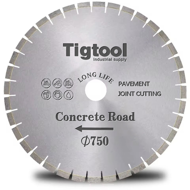 30"750mm Road Cutting Blade Cured Concrete Reinforced Laser Floor Saw Pavement Highway Long Life Expansion Contraction Joint