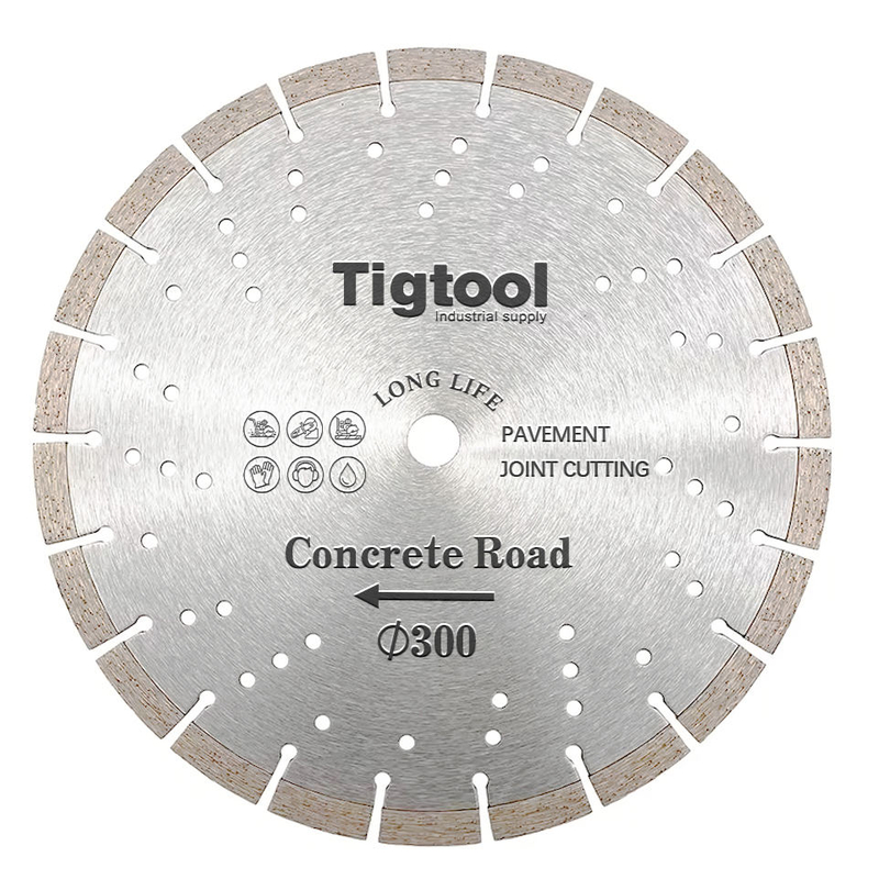 12"300mm Road Cutting Blade Cured Concrete Reinforced Laser Floor Saw Pavement Highway Long Life Expansion Contraction Joint