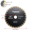 16" 400mm Granite Arix Silent Blade Height 20mm Wear-Resistant Arix Segments Wear Resistant High Sharpness Diamond Blade