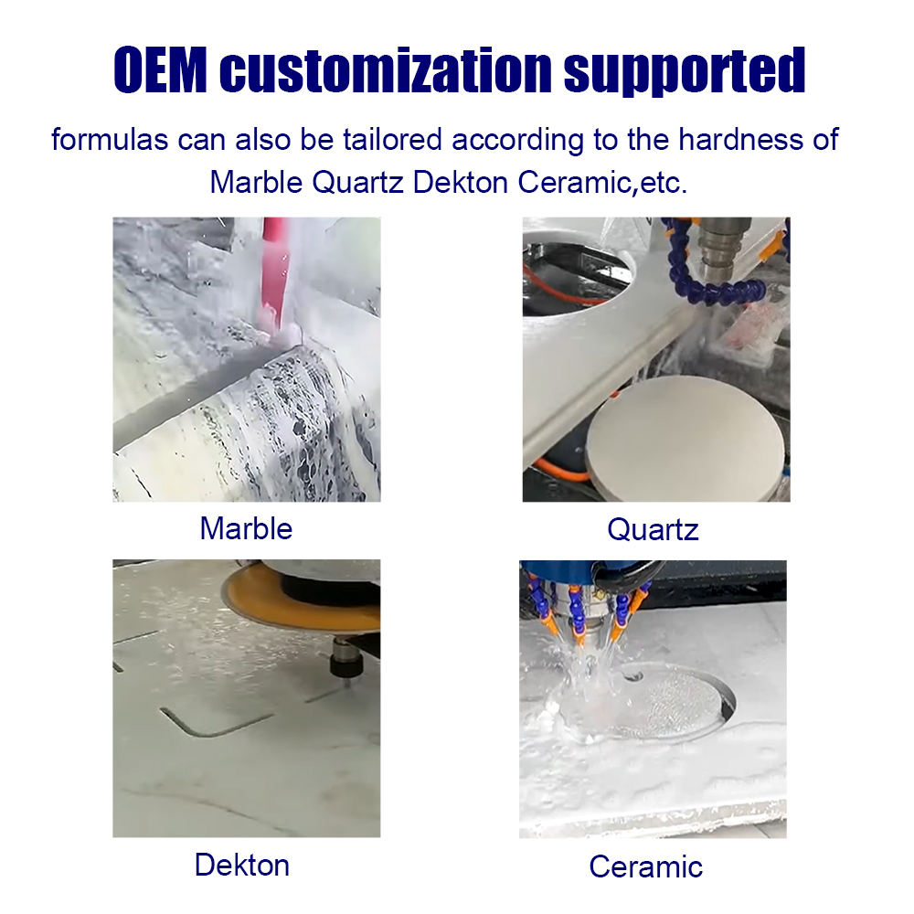 Vacuum Brazed Diamond Finger Bit for CNC Stone Router 1/2 Gas Artificial Quartz Marble Porcelain Dekton Ceramic Sharpness