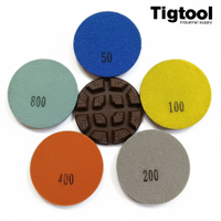 4" Concrete Floor Dry Polishing Pad 30#-3000# Sharp No Overheating No Glazing Wear-Resistant Long-Lasting