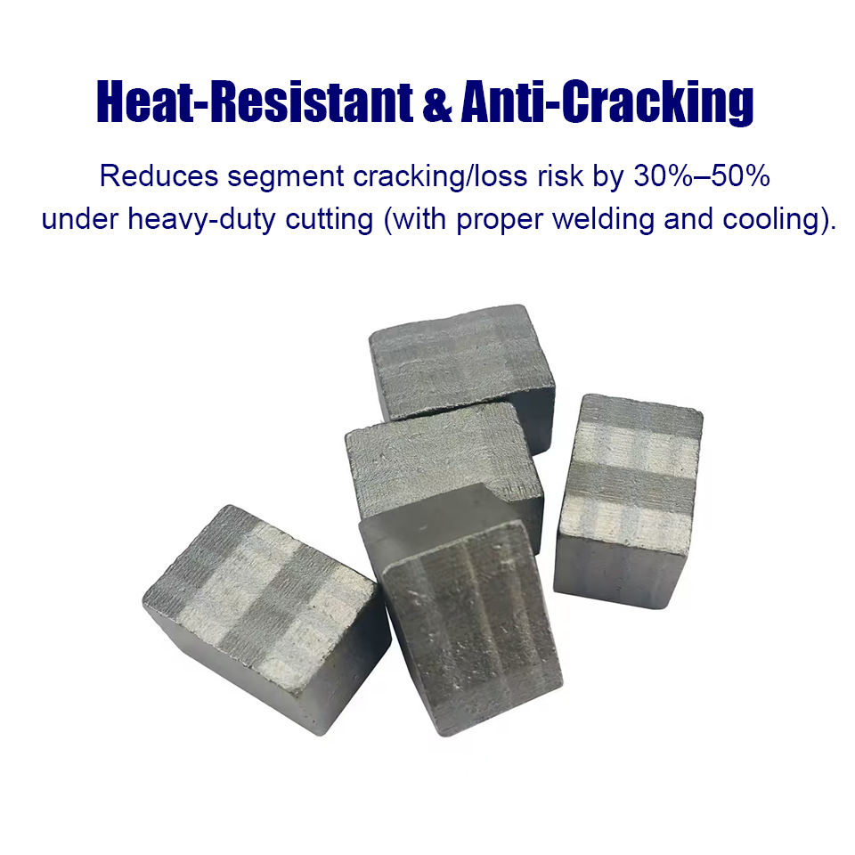 Diamond Segments for Volcanic/Basalt/Cantera/Andesite Cutting Blade Wear Resistant High Sharpness Long-Life Durable Performance