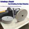 4" Dry Wet Polishing Pad for Dekton Quartzite Marble Granite Sharp Fast Efficient for Stone Floor Polish Machine Angle Grinder