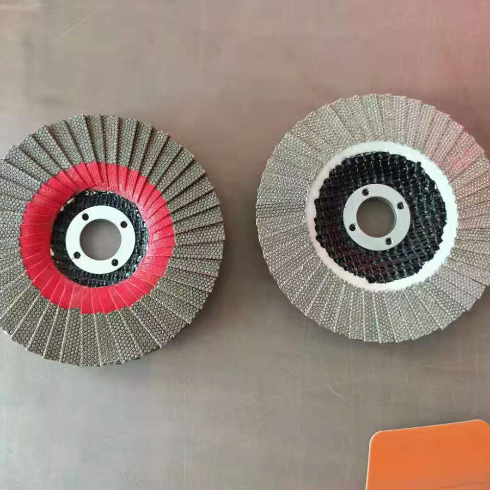 100mm 115mm Electroplated Diamond Flap Disc for Granite Marble Quartz Stone Grinding Wheel for Angle Grinder