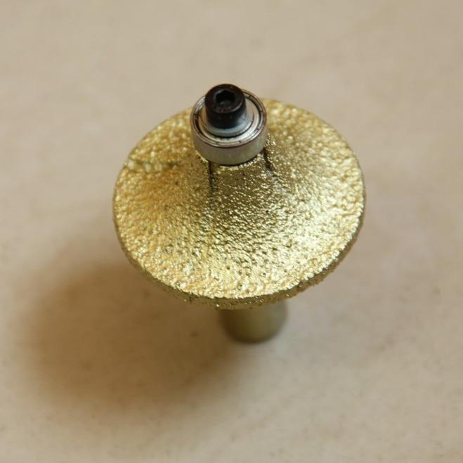 Gold Vacuum Brazed for Marble Granite Quartz Ceramic Stone Engraving Diamond Carving Bits Grinding Profiling Tools