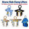 High-Grip for Dekton Porcelain Marble Granite Quartzite Large Panel Vertical Lifting Handling Transport Stone Slab Clamp Lifter