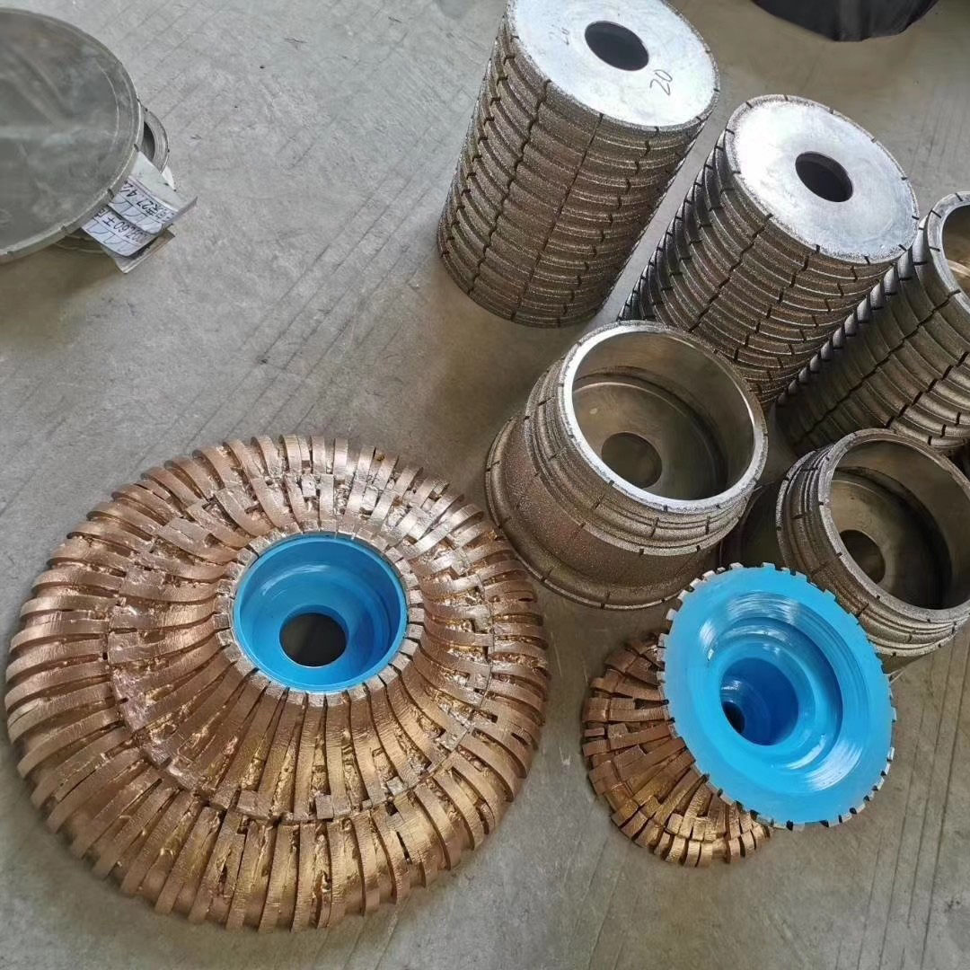 140-350mm Sintered for Marble Profiling Radius Shaping Beveling and Continuous Stone Processing Diamond Grinding Wheel