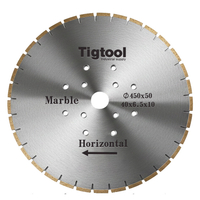 Customize for Horizontal Marble Edge Cutting Machine Tigtool OEM 18" 450mm Marble Horizontal Saw Blade