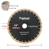 Extra Wear Resistance Heavy Duty Cutting Long Life Stable Performance 16" 400mm for Cantera Diamond Saw Blade