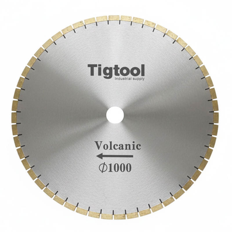 High-Frequency Welded Wear-resistant Long Service Life 40"1000mm for Volcanic Stone Diamond Cutting Saw Blade